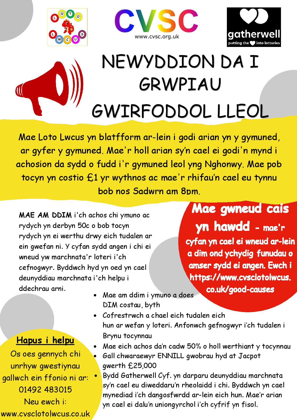Loto Poster Welsh